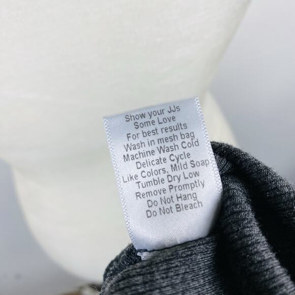 JJ Winks Size Large Sweet Dreams Ribbed Flutter Sleeve Lounge Top Gray - Picture 7 of 7